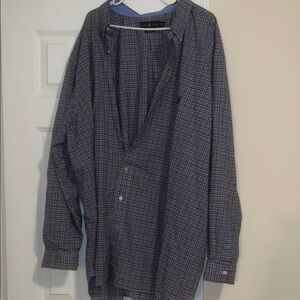 Ralph Lauren Blue and Brown Checkered Shirt
